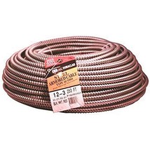 Southwire 55275001 Duraclad Type Ac Lightweight Steel Armored Cable, 12/3, 600 - £215.07 GBP