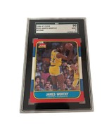 James Worthy 1986-87 Fleer Basketball # 131 Rookie SGC 9 Mint HOF Lakers - £363.84 GBP