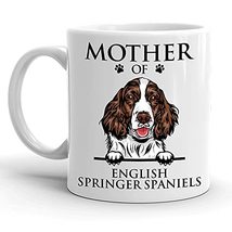 Mother Of English Springer Spaniels Mug, Dog Mom, Paw Pet Lover, Gift For Women, - £11.95 GBP