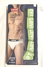 Levi&#39;s 5 Pack Men&#39;s Low Rise Underwear Briefs  Size L Was $42NWT - £13.71 GBP