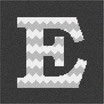 Pepita needlepoint kit: Letter E Chevron, 7&quot; x 7&quot; - £38.22 GBP+