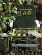 Vtg Macrame 11 Lawn Patio Chairs Sails Dad Personalized Pattern Book New - £13.42 GBP