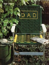 Vtg Macrame 11 Lawn Patio Chairs Sails Dad Personalized Pattern Book New - £13.34 GBP