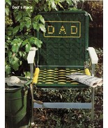 Vtg Macrame 11 Lawn Patio Chairs Sails Dad Personalized Pattern Book New - £13.27 GBP