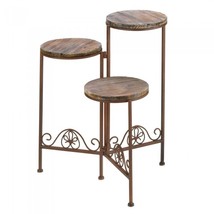 Rustic Triple Planter Stand - £48.14 GBP