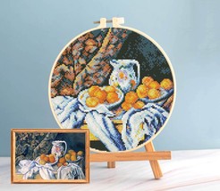 Cezanne cross stitch still life pattern pdf, Fruit Cezanne embroidery Im... - $5.29