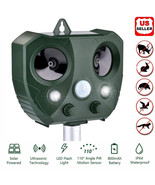 Upgraded Solar Ultrasonic Animal Repellent Dog Cat Skunk Deer Raccoon Fo... - $777.13 MXN