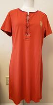 CHAPS Midi Dress Size-XL Orange - $49.48