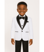 Boys White Shawl Tuxedo Suit - $2,245.46 MXN+