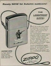 1955 Print Ad from Magazine Zippo Lighters Lossproof Fishing Hunting - £8.05 GBP