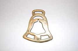 Antique Horse Brass with Christmas or Wedding Bell shape Rustic cottagecore - $15.51