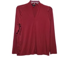 Talbots Blouse Size MP Maroon stretchy Womens - £10.96 GBP