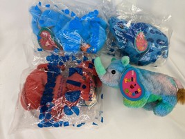 Avon Dapper Dinosaur Jumbo Elephant Skip Puppy Rocky Rhino Bean Plush Lot of 4 - $16.95