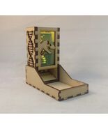 T-Rex Fossil Dice Tower &amp; Tray Neon Green Acrylic Window COMPACT DESIGN ... - $29.69