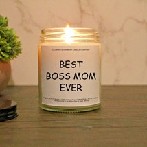 Best Boss Mom Ever Candle | Boss Appreciation Gift | Birthday Holiday Gift For - £14.37 GBP