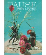 Pause for Living Summer 1965 Vintage Coca Cola Booklet Parties Gladiolus... - £5.51 GBP