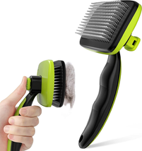 Self-Cleaning Slicker Brush for Dogs, Cats, Lightweight Dog Brush - $13.33