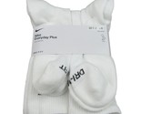 Nike Everyday Plus Cushion Crew Socks White 6 Pack Men&#39;s Sz 8-12 NEW SX6... - £21.92 GBP