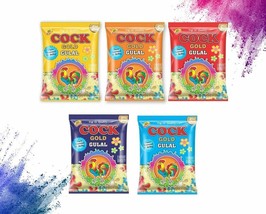 100% Natural and Herbal Gulal Holi Festival Color Powder Pack -5 - £21.03 GBP