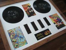 The Beatles Yellow Submarine vinyl 35mm film cell framed montage - £117.67 GBP