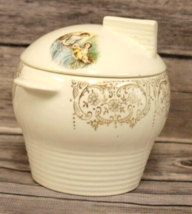 VTG Limoges American Triumph China d&#39;Or Pattern Sugar Bowl &amp; Lid - Filigree Gold - $25.82