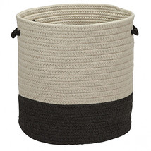 Colonial Mills 13 x 13 x 11 in. Sunbrella Coastal Basket Ebony - $1,819.98 MXN