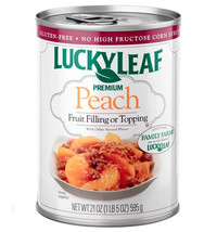 Lucky Leaf Premium Peach Pie Filling or Topping 21 oz4 Pack - $46.09