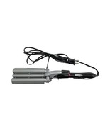 3 Barrel Hair Curler Revlon Tourmaline Ceramic Waver RVIR3005 Styling Tool - $14.84