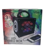 Vibe LED Stereo Speaker, w/LED FLASHING COLORFUL LIGHTS 3.5mm Aux Cable ... - $17.26