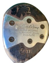 Spalding Par-Flite Persimmon 2 Wood Tournament Model 331 Stiff Steel 42.... - £22.65 GBP