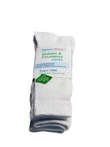 2 PairDoctor&#39;s Choice Diabetic Neuropathy Whit Crew Socks, Unisex Sock S... - $13.74