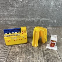 McDonalds Restaurant Carry Play Set 2003 3 Accessories Only - $9.49