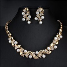 Imitation  Necklace Earrings Dubai Wedding Jewelry Set for Women Dresses... - $21.27