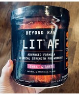 BEYOND RAW LIT AF Sweet &amp; Tart Pre-Workout ex 4/24 - $29.50