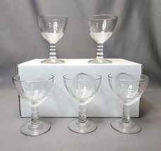 Vintage Anchor Hocking Manhattan Sherry Cordial Aperitif Glasses Set x5 ... - $15.84