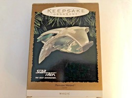 Vintage Hallmark Star Trek Romulan Warbird Christmas Tree Ornament Light Up - £15.17 GBP