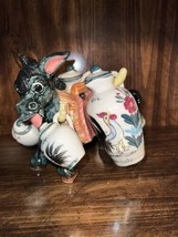 Vintage Porcelain Donkey Table Caddie - $50.00