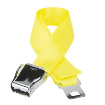 Flybuckle Airplane Seat Belt Fashion Belt - Yellow Gold, Large - £11.18 GBP