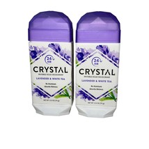 (2 Ct) Crystal Aluminum-free Natural Deodorant Lavender &amp; White Tea 2.5 Ounce - £13.66 GBP