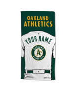 Oakland Athletics OFFICIAL MLB Jersey Personalized Beach Towel  - $68.58 CAD