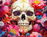 Skull Flower Diamond Painting Kits for Adults, DIY Full round Drill 5D F... - £11.33 GBP