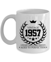 Limited Edition 1957 Mug 11oz 68th Birthday 68 Aged To Perfection Vintage Cup - $16.78