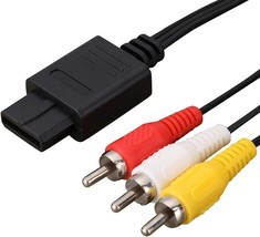 AV Cable Composite Video Cord Compatible with Nintendo 64 N64 GameCube Super Nin - £11.27 GBP