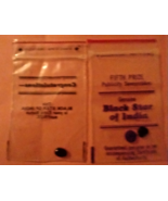 NEW!! FIVE PACKS Genuine Black Stars Of India. FREE SHIPPING US ONLY!! - $182.14 MXN