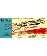 Vtg Ink Blotter Advertising Rediform Speed Stationery Eau Claire Wiscons... - $32.62
