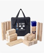 Kubb Yard Game Set - Rubberwood or Pinewood - Fun, Interactive Outdoor O... - £15.73 GBP