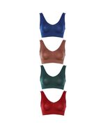 Rhonda Shear 4‑Pack Original Ahh Bras S (CH/Petite) Beige, Green, Red, a... - $41.83 CAD