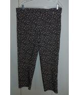 RAFAELLA LADIES ANIMAL PRINT STRETCH PULL-ON CAPRI PANTS-16 COMFORT-NWT-$59.50 - $14.99