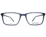 Adensco Brille Rahmen AD133 OXZ Klar Blau Rechteckig Voll Felge 53-17-145 - $46.38
