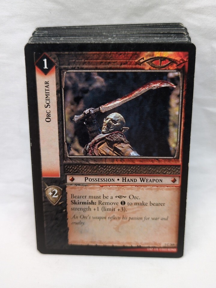 Lot Of (44) LOTR TCG Fellowship Of The Ring Common And Uncommon Cards - $13.85